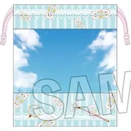 "Cardcaptor Sakura Clear Card" drawstring bag with a window on the finger with a full handle