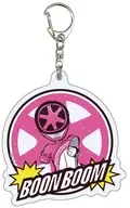 Bun Pink "Acrylic Key Holder 爆上 Sentai Bun Bun Jar 01. Graph Art Illustration"