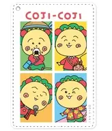 [New] COJI-COJI (rice ball / balloon / microphone / surfing) holiday ver. 1 pocket pass case ver. A "COJI-COJI"