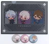 TRIGGER metal badge 3 Types Set + A4 plastic trasparent file folder "Blu-ray Irish Seven VISIBLIVE TOUR" Good 4 You "-Limited Edition -" Animate Purchase benefits