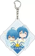 Allen & Elena "Another World Yururi Kiko ~ You become an adventurer while raising a child ~ Acrylic Key Holder 01. Official Illustration"