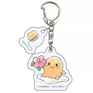 Gyudechama "Acrylic Key Holder with Parts Sanrio Character Connectors GUDETAMA 01. Heisei Retro. Graph Art Illustration"