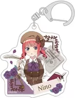 Nino Nakano (B) "The Quintessential Quintuplets natto Trading Acrylic Key Holder College Style"