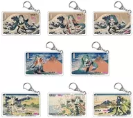 8-Type Set "Katsushika Hokusai ×VOCALOID Hatsune Miku Clear Acrylic Key Holder"