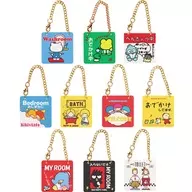 10-Type Set "Sanrio Character Kuth's Door Plate Style Charm"