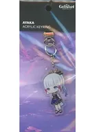 Chibi Kamisato Ayaka Character Acrylic Key Holder "Genshin ×LINE FRIENDS"