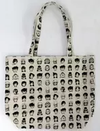 Buggy pattern horizontal tote bag "CASE CLOSED x 3 coins"