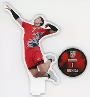 NISHIDA Yuji BIG Acrylic Stand "モバガチャ 2024 Japan Men's National Volleyball Gacha No. 2" Super Rare Award
