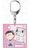 Todomatsu x Inuhajime Saratin Acrylic Key Holder "Osomatsu San x Paste it! Koinu"