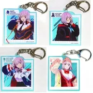 4-Type Set Aurora Acrylic Key Holder "MAGIC KUJI Gridman Universe Monster and Me" C Prize