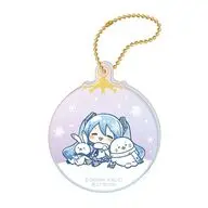 [新品] B.しろたん×雪ミク オーロラアクリルキーホルダー ちびキャラver. 「しろたん×雪ミク」