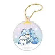 [新品] C.しろたん×雪ミク オーロラアクリルキーホルダー ちびキャラver. 「しろたん×雪ミク」