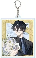 01.川崎葵(男性ver.) 花ver.(描き下ろしイラスト) アクリルキーホルダー 「咲って、スイートピー」