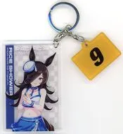 ライスシャワー カーナンバー付きアクリルキーホルダー Vol.2 「PACIFIC RACING TEAM COLLABORATION PROJECT×ウマ娘 プリティーダービー」 SUPER GT 2026 Rd.4グッズ