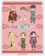 [新品] 01.集合デザイン(レトロアートイラスト) デカキャラミラー 「多聞くん今どっち!?」