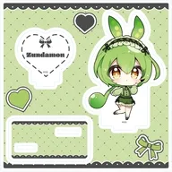 01.ずんだもん(ミニキャライラスト) アクリルスタンドプレート 「東北ずん子・ずんだもんプロジェクト」
