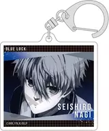 Calm sea Seishiro Scene photograph Acrylic Key Holder "Blue Lock"