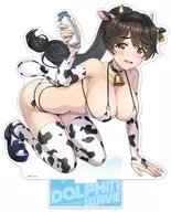 Yuki Yamaba (bikini de patrón de vaca) Soporte acrílico extra grande "Dolphin Wave"