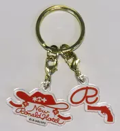 Ronald Acrylic Initial Key Holder "Kyuketsuki Sugu Shinu 2 x Hotel New Otani Tokyo 2nd New Ronald Hotel"