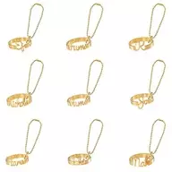 9 types set "& TEAM name ring charm"