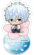 Sakata Silver Happuchi-Furi Acrylic Stand "3-Year Z Group Silver Hachi-Sensei"