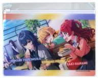 [New] A. Tsukimura Temari & Fujitane & 花海 咲季 Flat Pouch "Gakuen idol Master"