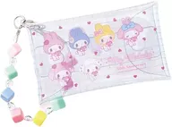 My Melody 50th (Aligned) Clear Multi-Case S Girly Pop Heart with Beads Chain "Sanrio Character Connectors"