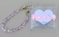 My Melody 50th (Aligned) Clear Multi-Case with Beads Chain SS Girly Pop Heart "Sanrio Character Connectors"