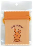 Lappy (yellow) Mame drawstring bag "ラヴィット!"