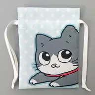 Punchan Mame drawstring bag "Neko ni Reincarnated Uncle"