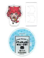 Akami Karubi (regular costume) chopstick rest acrylic stand "DMM Scratch! Virtual YouTuber Akami Karubi no Itadakimasu!" C-6 Prize