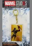 Captain America 10th Anniversary Acrylic Key Holder A "MARVEL STUDIO"