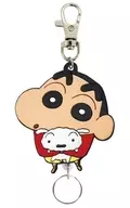 SHIN & SHIRO RUBBER REEL KEY HOLDER "CRAYON Shinchan"