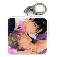 Yui Asagura Illustration Acrylic Key Holder "I won't put up with my heir son" Toranoana BL Fair 2023 Points Exchange Prize