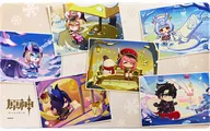 Gathering (Snow Crystal) rubber mat "Genshin ×GiGO Campaign ~ to Suika Mai Yuen ~"