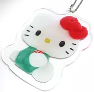 hello kitty(綠色)壓剋力掛件hello kitty 50 th周年紀念商店第2彈購入特典