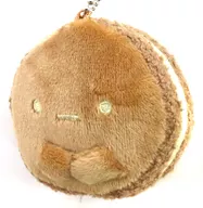 Tapioka (Black) Minikko Chewy Macaron mascot key chain "Sumicco Gurashi"