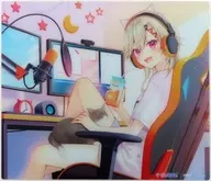 Me Komori and VSPO! GEAR Glass Mouse Pad "Virtual YouTuber Buisupo!"