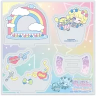 02. Mirei Minami x Pom Pom Purin (Mini Character Illustration) Acrylic Stand Plate "PriPara 10th Anniversary x Sanrio Character Connectors"