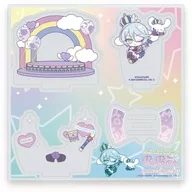 05. Nishikyoin Hibiki x Cinnamoroll (Mini Character Illustration) Acrylic Stand Plate "PriPara 10th Anniversary x Sanrio Character Connectors"