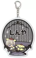 08. Hiiragi Midnight x Pom Pom Purin (Mini Character Illustration) Decaacrylic key holder "Seraph of the End x Sanrio Character Connectors"