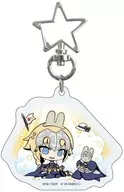 Jeanne d'Arc x Marron Cream "Star-shaped Naskan Acrylic Key Holder Fate/Grand Order× Sanrio Character Connectors 01. Drawing illustration"