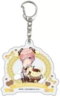 [New] 01. Kazuka Nakano x Pomu Pomu Pudding (collaboration illustration) Acrylic Key Holder "The Quintessential Quintuplets natto x Sanrio Character Connectors"