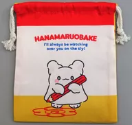 Hanamaru Ghost drawstring bag White "Sanrio Character Connectors"