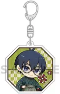 Seiichi (Retro Roman) acrylic key holder "Blue Lock"