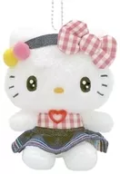 Hello Kitty gingham denim mascot "Sanrio Character Connectors"