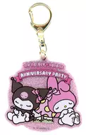 美樂蒂&酷洛米(睡眠)"三麗鷗角色Tanks MY MELODY・KUROMI ANNIVERSARY PARTY交換式壓剋力掛件>