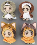 梟谷 Gakuen High School and Inarizaki High School Pet Set (4 set) "Sega Lucky Demarquía Online Haikyu!!! Pastel Art Collection" Lath To Lucky Award