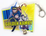 Saichi Sugimoto & Asirpa Big Acrylic Key Holder "GOLDEN KAMUY" Jump Shop Limited Time Store Limited Goods