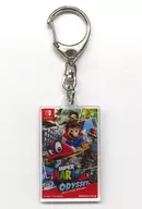 Package Illustration Acrylic Key Holder "Switch Soft Super Mario Odyssey" Amazon. co. jp limited Purchase benefits